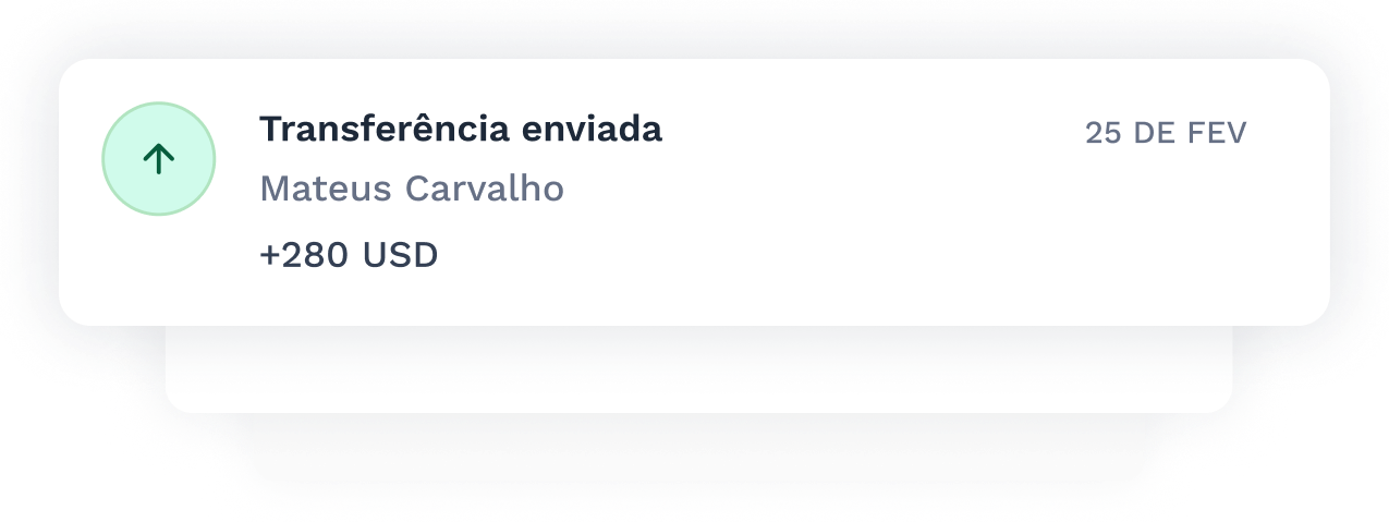 Transferências globais e notificações